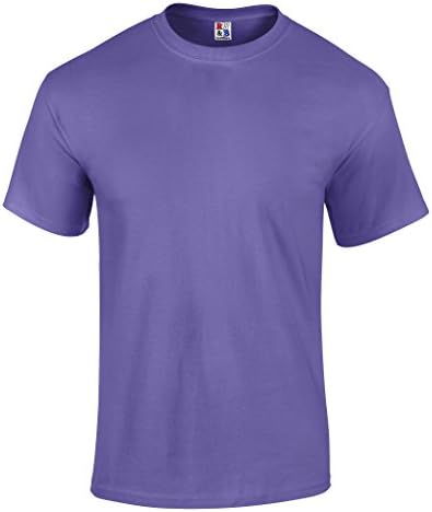 Men's Heavyweight 100% Cotton T Shirt Made in USA by R W &amp; B Outfitters S - 3XL Grape Medium