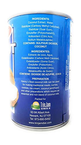 Kenny's Best Coconut Milk, 13.5fl.oz (400ml), 6 Pack