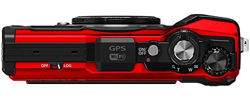 Olympus-Tough-TG-5-Digital-Camera-Red-w-32GB-SD-CARD-2-Spare-Batteries-Charger-Case-TripodMEGA-Bundle