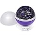 LED Concepts Moon and Star Projection Lamp – Night Light w/ Romantic Color Changing, Rotating Cosmos Star for Starry Moon Sky with USB Cable–Ideal for Children’s Room, Bedroom, Party Décor