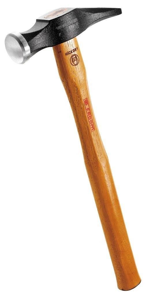 FACOM Dent Hammer with Round Strike, Head Diameter 30 mm with Hickory Handle, 440G, 1 Piece, 860H.30
