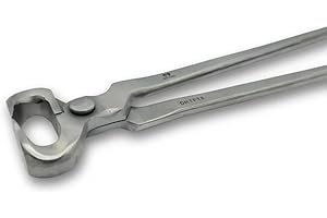 DrTail Hoof Nippers - Stainless Steel 12 Inch Farrier Tools for Horses & Livestock - Heat-Treated for Durability - Sharp Blades for Smooth Trimming - Rust-Resistant & Easy to Use for Hoof Care