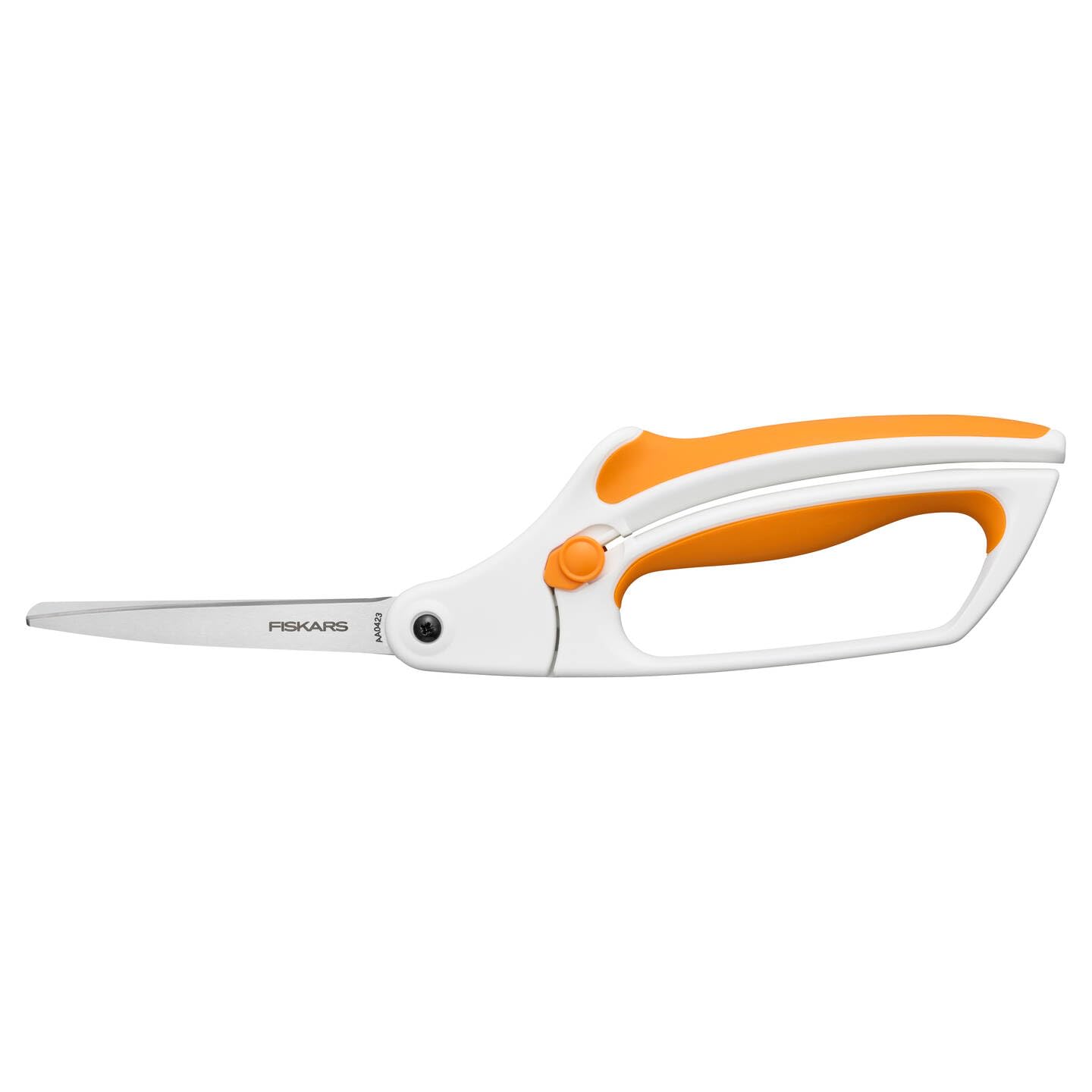Fiskars Softgrip fabric scissors, length: 26 cm, stainless steel blade/plastic handles, white, Easy Action, 1070070