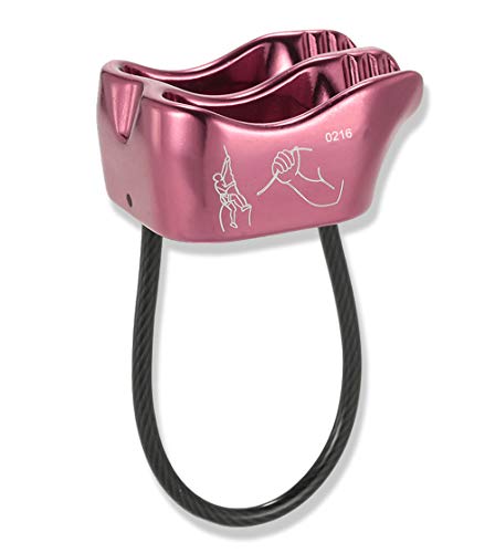 Ito Rocky Belay Device ATC XP for Rock Tree Rope Climbing Magenta - Thumbnail 5