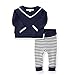 Hope & Henry Layette Navy Sailor Two Piece Sweater Set