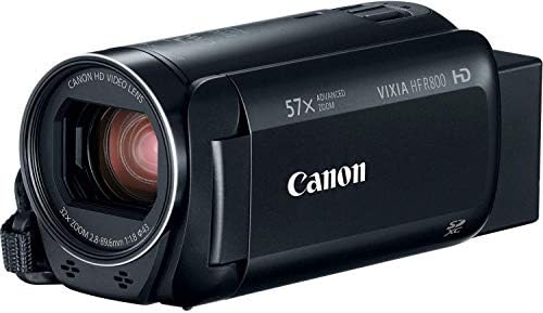 Canon VIXIA HF R800 Full HD Camcorder with 57x Superior Zoom, 1080P Video and three” Touchscreen – Black (US Mannequin)