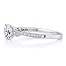 BERRICLE Sterling Silver Solitaire Wedding Engagement Rings 1 Carat Round Cubic Zirconia CZ Promise Ring for Women, Rhodium Plated Size 4-10