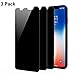 [3-Pack] iPhone XS & iPhone X Privacy Screen Protector, Webeli Anti Spy Anti-Glare Tempered Glass for iPhone X/XS 5.8 inch