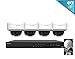 LaView 1080P IP 4 Camera Security System, 8 Channel IP PoE HDMI NVR (Resolution 1080p - 6MP) w/2TB HDD and 4 IP High Resolution Dome 2MP White Surveillance Camera Kit