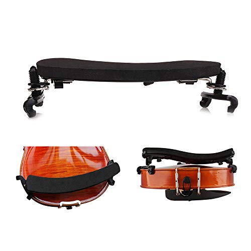 NANYI Violin Shoulder Rest 4/4 Collapsible Adjustable 3/4 Size Violin niversal Type Violin Parts soft Safety Easy to use, High strength sponge (Black) (B) - Thumbnail 2