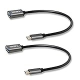 USB C to USB A Adapter, Nikipa 2PACK USB 3.0 Type C Male to USB A Female OTG Cable Adapter Converter for Galaxy S8 S8+, Google Pixel, Nexus 6P 5X, LG V20 G5,MacBook 12