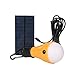 AIYEGO Portable Solar Light Bulb, Dimmable 165LM Solar Powered Lights Emergency Lights with 1000mAh Rechargeable Battery for Outdoor, Hiking, Camping, Tent, Home, Chicken Coop (Yellow)