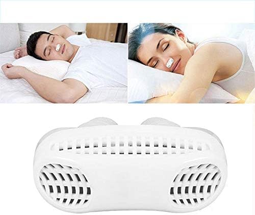 HLDUYIN Mini Stop snoring device to prevent snoring 2-in-1 Snore Stopper and Breathing Air Purifier, Nose Vents Nasal Dilator for Comfortable Sleeping,White