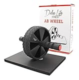 Ab Wheel - Ab Roller for Core Training - Ab Exercise Machine for Intense Abdominal Workout - The Perfect Home Gym Fitness Equipment - Includes Workout & Nutrition Guide and Comfortable Knee Pad