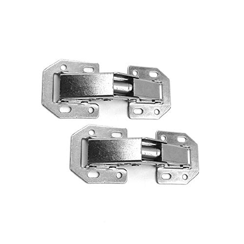 Hinge, 1Pair Top Door Hinges 90 Degree Full Overlay Soft Close Hinges for Inset Kitchen Cabinet Wardrobe Doors