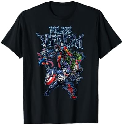 Amazon.com: Marvel Venom We are Venom Face Grin T-Shirt : Clothing