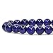 Stretch Bracelet J.Fee Healing Gemstone Natural Blue Lapis Lazuli Round Beads Bracelet Real Stones Beaded Bangle Crystal Mala Bracelet Men's and Women's Jewelry Christmas Birthday Gifts