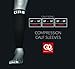 Calf Compression Sleeve for Men and Women Leg Compression Sleeves Relieve Muscle Aches and Pain Black Medium