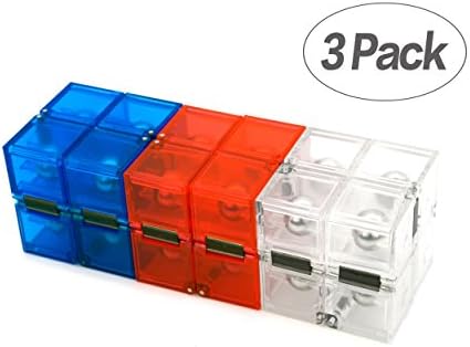Gazeto Plastic Infinity Cube, Decompression Toys, Pressure Reduction Educational Toys Stress Relief Toy Games Square Cube for Adult and Children, 3 Pack