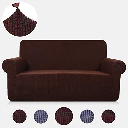 TASTELIFE Sofa Slipcovers Couch Cover 1-Piece Stretch Jacquard 3 Cushions Shield 3 Seat Slipcovers for Sofas Furniture Protector Coffee Sofa Size