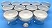 (Set of 12) 4 oz Mason Jars with Smooth Sides -Easy to Label with Silver Finished Safety Button Lids, Regular Mouth