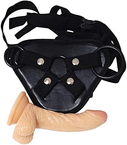 Small Beginner Strápôn Toy for Péggîng Trainer Set 6in Colorful (Flesh)