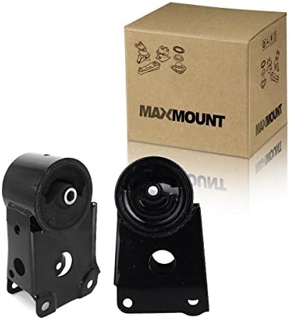 MAXMOUNT 2PCS Transmission Engine Motor Mounts Front &amp; Rear A7302 A7305 For 1995 1996 1997 1998 1999 2000 2001 Nissan Maxima 3.0L w/Manual Trans