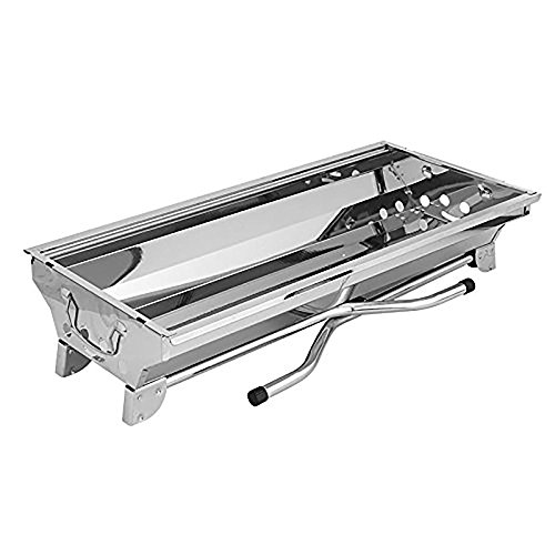 Fold Barbecue Charcoal Grill Stove Stainless Steel Portable Folding Charcoal BBQ Grill - Thumbnail 2