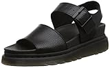 Dr. Martens Womens Romi Festival Holiday Open Toe Casual Leather Sandals - Black Pebble Lamper - 8