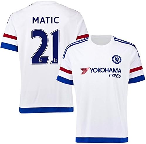 FC Football Jersey Mens Chelsea #21 Matic Away Soccer Jersey White M