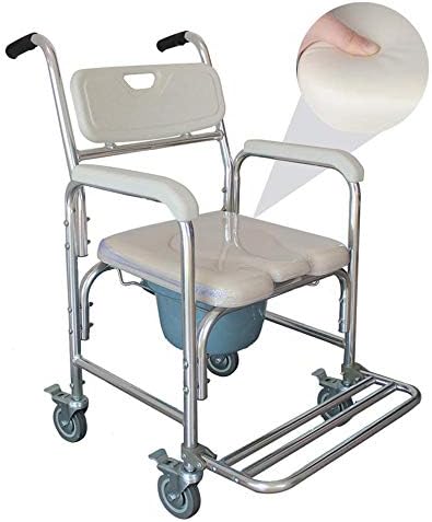 rolling shower chair with removable arms