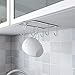 XIGOO Coffee Mug Holder Under Cabinet - 6 Hook Coffee Cup Mug Holder for Kitchen, Adjustable Fit for 0.3-1.5 Inch Thickness Shelf