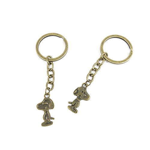 1 PCS Keyring Car Door Key Ring Tag Chain Keychain Wholesale Suppliers Charms Handmade V4ET4 Puppy Snoopy
