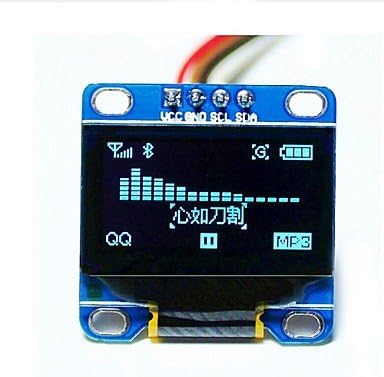 HENG 0.96" Inch Blue I2c IIC Serial 128x64 Oled LCD LED Display Module for Arduino 51 Msp420 Stim32 SCR