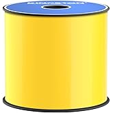 Kingston Premium Vinyl Label Tape, Yellow, 4" x 150' | Compatible with LabelTac printers, DuraLabel, VnM SignMaker, SafetyPro, Viscom and other printers