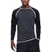 Men's Long Sleeve Swim Shirts Rashguard UPF 50+ UV Sun Protection Shirt Athletic Workout Running Hiking T-Shirt Swimwear