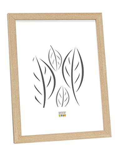 Deknudt Frames S44CH1-10.0X15.0 Basic Narrow Wood/MDF Photo Frame Oak 18 x 13.7 x 1.33 cm