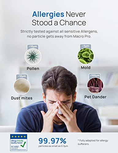 Dreo Air Purifiers for Bedroom, Smart WiFi Alexa/Google Control, Fits for Allergy, Pets, 3-in-1 Filter, Removes Up to 99.97% of Particles Dust Smoke Pollen, 20dB Low Noise, PM2.5 Sensor 6 Modes