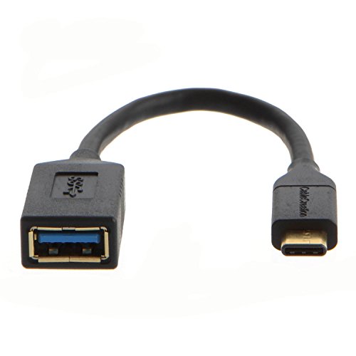USB-C to USB 3.0 Adapter, CableCreation (GEN1) 0.5 ft USB3.1 Type C Male to USB 3.0 A Female Adapter Cable, Support OTG Function, for Macbook Pro, Chromebook Pixel etc.,Black