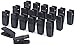 Black Huggable Hangers Finger Clips Huggable Ultra Slim Line Finger Clips Set of 20