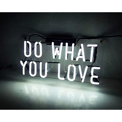 Buy Neon Light Sign Do What You Love Real Glass Handmade 14 4x 7 8 Neon Words For Wall Bedroom Room Apartment Studio Party Christmas Decor Online In Turkey B08dtk4gz5
