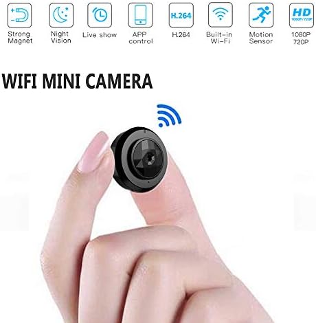 Micro WiFi Mini Camera C6, HD 720P with Smartphone App and Night Vision IP Home Security Video Cam Camcorder,Mini Camera Wireless DV DVR Camera Video Voice Recorder