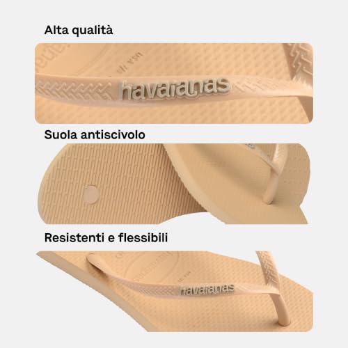 - Slim Logo Pop Up, Infradito da Donna con Logo a Contrasto, Silhouette Slim Confortevole e Suola Antiscivolo