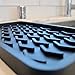 Happitasa Silicone Kitchen Sink Organizer Tray and Sponge Holder | Zigzag Style (Black, 10