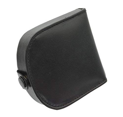 Visconti Monza Collection Vegetable Tanned Leather Tray Coin Purse TRY5 Black