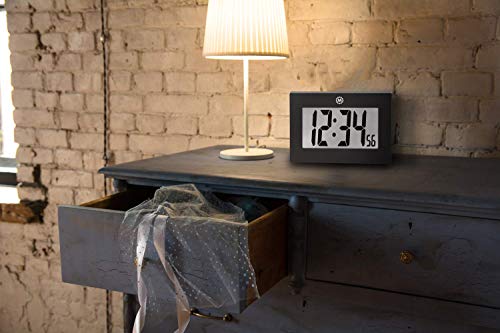 image for Marathon Large Digital Wall Clock with FoldOut Table Stand. Size is 9 