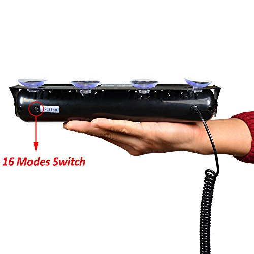 WOWTOU Emergency Blue Light Bright 12W 16 Flashing Patterns Hazard Warning Dash Deck Windshield Strobe Flash Lighting For Vounteer Firefighter, EMS, EMT, SPV, Ambulances - Thumbnail 5