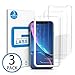 Marge Plus Compatible with iPhone XR Screen Protector, [3pack] Clear HD Tempered Glass Screen Protector Anti-Scratch 2.5 D Curved Edge 6.1 Inch 99% Touch Accurate