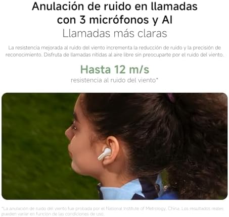 Redmi Buds 8, Auriculares inalámbricos, ANC 50 dB, 44 h, Negro — foto 2 de 8