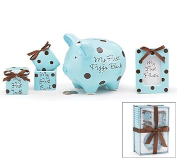 baby boy first piggy bank